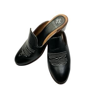 Teysha Western Mule Size -38 7.5 women’s Black